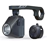 1600LM Underneath Mounted Bike Lights for Night Riding,4000mAh Rechargeable Bike Headlight with Remote Control,IPX 6 Waterpro