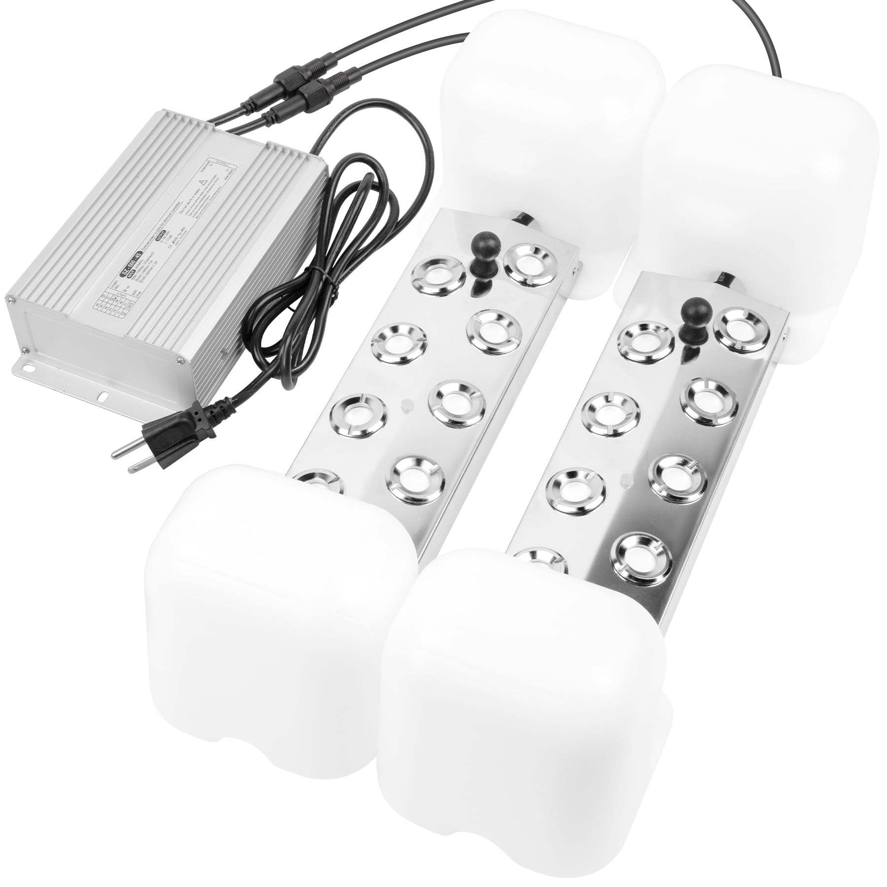 Photo 1 of Toriexon Ultrasonic Fogger 16 Heads, Ultrasonic Mist Maker w/Float 13000ml/H, Pond Fogger w/ 600W Waterproof Power Supply, Perfect for Pond, Greenhouse, Rockery, Lawn, Halloween Decoration