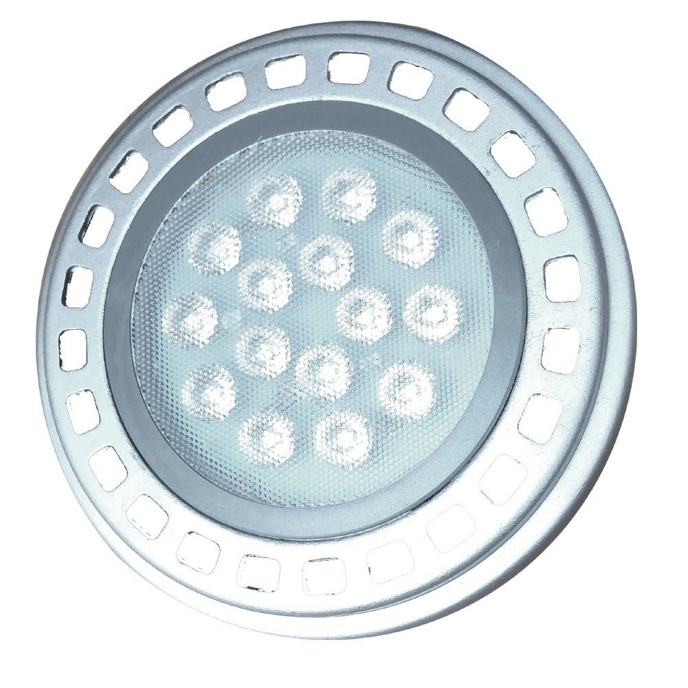 Led AR111 Bulb Spotlight 15W G53 30°Beam View Angle Cool Light 6000k-6500k SMD 15LEDs DC12V Spot Reflector Lights 1200Lm