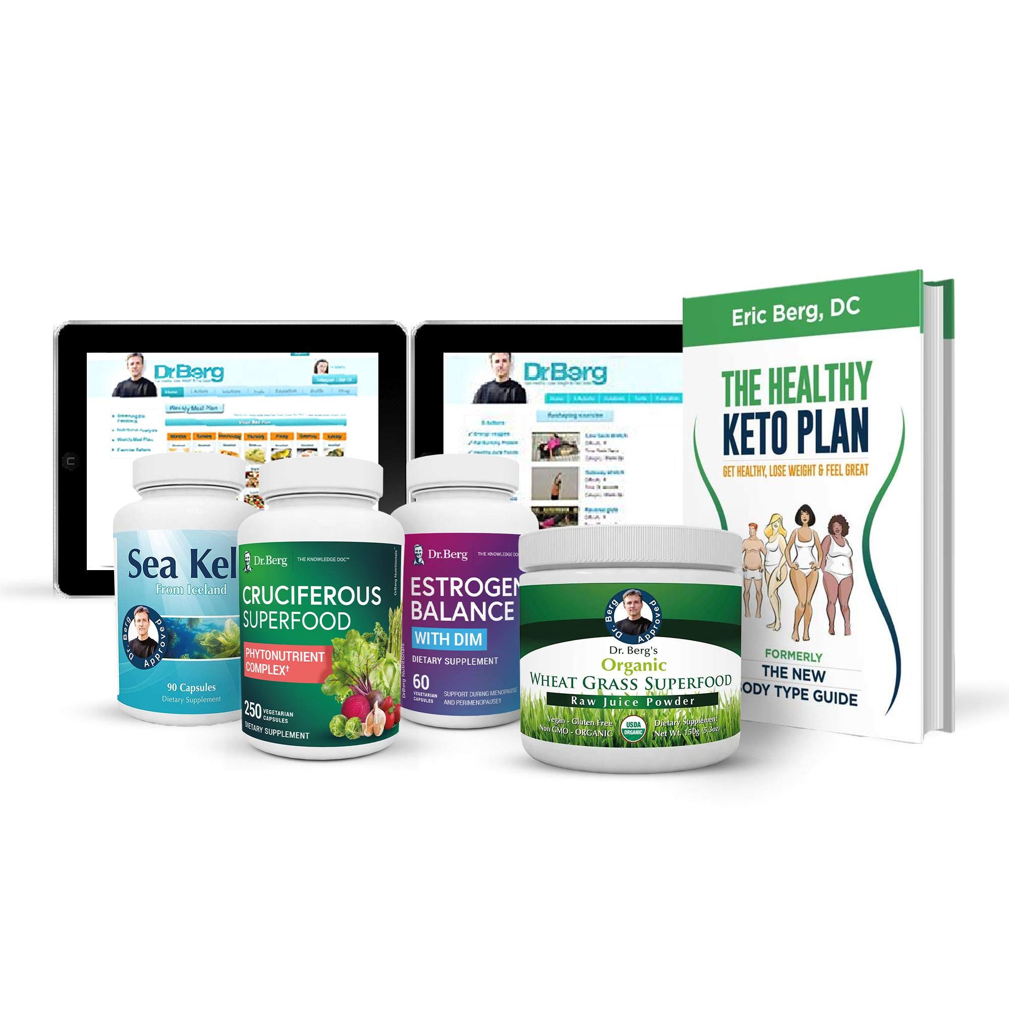 Dr Berg S Ovary Body Type Kit Supplement Restore Smooth Healthy Menstrual Cycles Normalize Estrogen Levels Weight Loss Metabolism Support 8 Week Complete Supply Package Of Key Nutrients