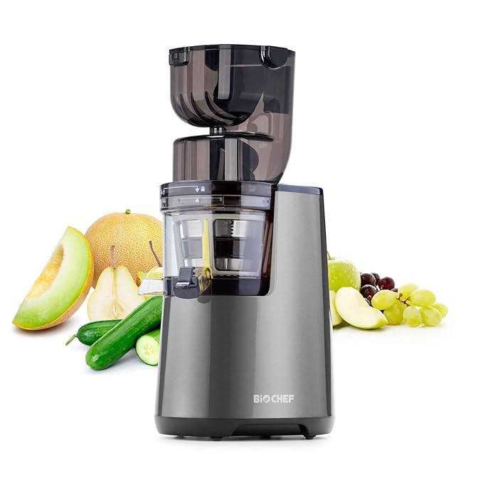 BioChef Atlas Whole Slow Juicer PRO 300W / 45 RPM, Wide Feed Juicer