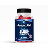 Avinol PM Sleep Gummies - Advanced Natural Formula with L Theanine, Passionflower, Chamomile, and Lemon Balm - Made in The USA, Passion Fruit Flavor, 60ct