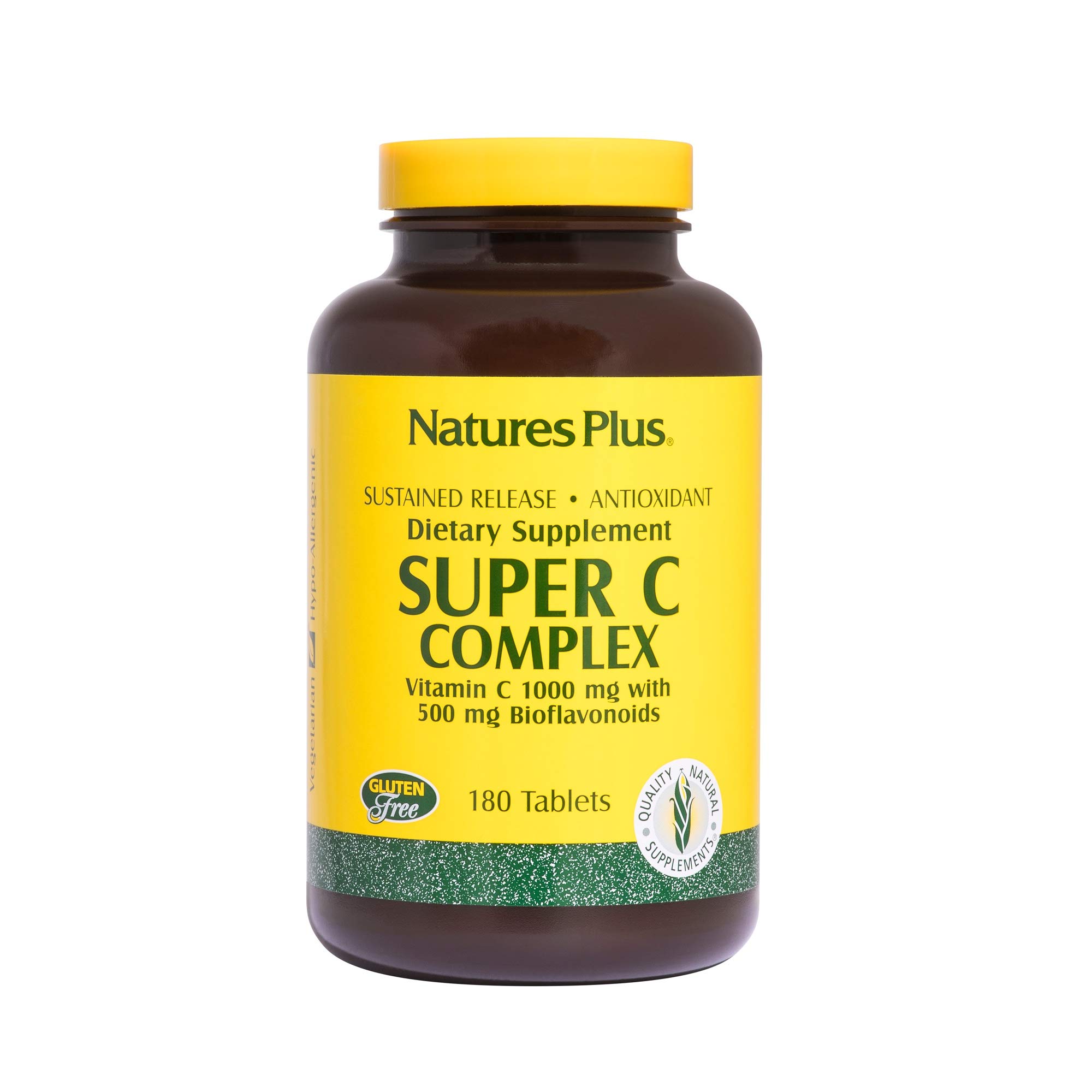 Nature S Plus Super C Complex Vitamin C 1000 Mg With 500 Mg Bioflavonoids 180 Tablets Buy Online In Sri Lanka At Desertcart Lk Productid