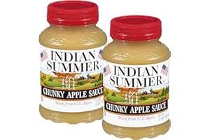 Indian Summer Premium Chunky Applesauce Made from US Apples and American Growers (Chunky Original, 23 Ounces Each, Pack of 2)