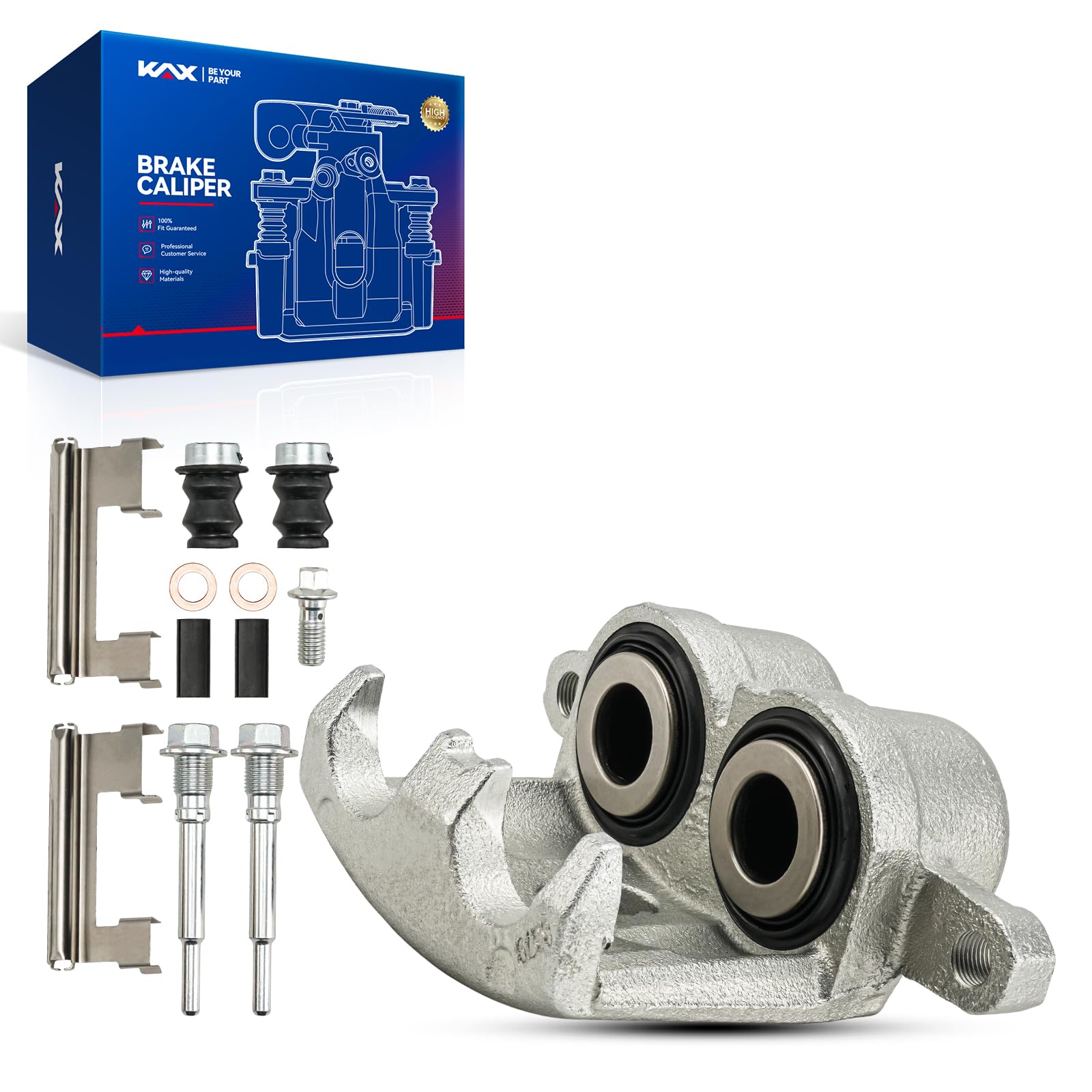 Photo 1 of KAX Disc Brake Caliper Assembly Fit for Chevrolet, GMC, Cadillac, Hummer Models, Front Left or Rear Right Side, #184729 Brake Caliper, 1pcs