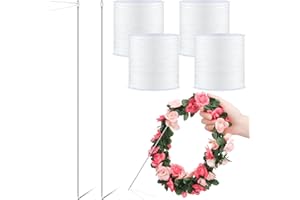 GliCraft 6 Pcs Lei Needle Kit Include 2 Pcs 14 Inch Large Eye Lei Long Sewing Needle 4 Lei Needle Twine 150 Feet Per Roll for DIY Graduation Hawaiian Flower Lei Making Malay Flowers Wreath Accessory