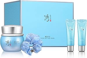 Sooryehan Water Spring Cream AD Special Set (4.2fl oz) - Korean Moisturizer Skincare for Deep Hydration Boost & Elasticity by LG Beauty. Fermented Ginseng, Hyaluronic Acid, Amino Acid