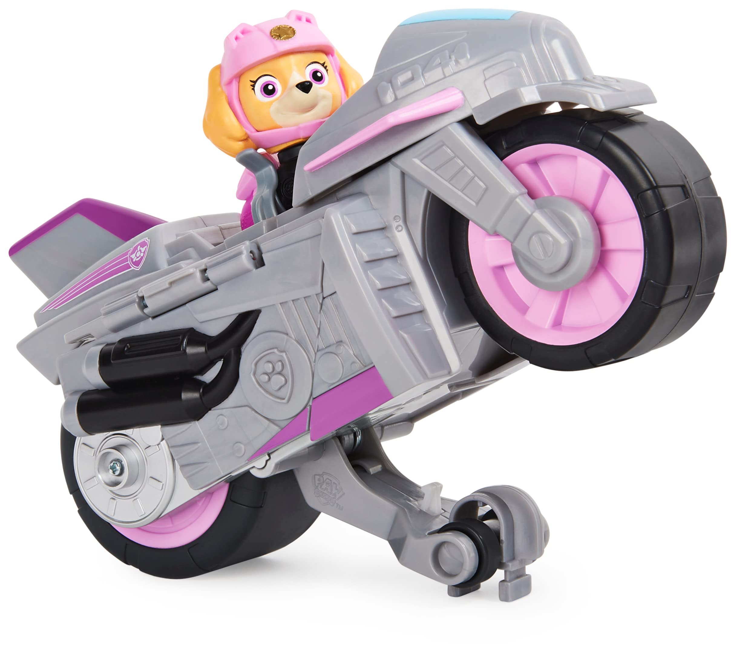 La Paw Patrol 6059253 Paw Patrol Deluxe Pups, Motorcycle with Function and Figure, Multicoloured, 6059253