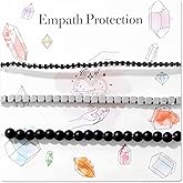 CINSKYING 3Pcs Healing Crystal Bracelets for Women Natural Stone Beaded Stretch Bracelet Jewelry Gifts for Women Girl