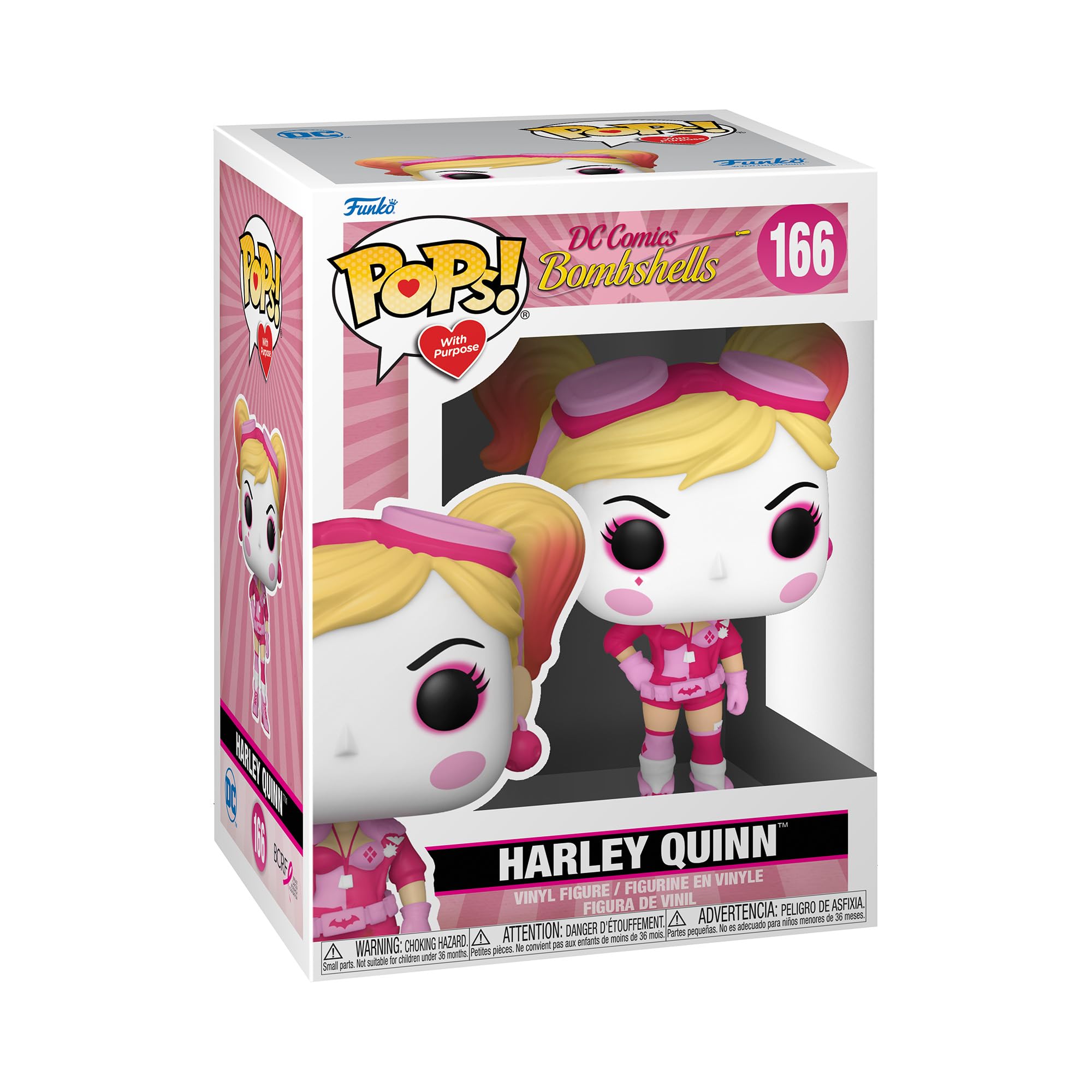 Funko POP! Heroes: Breast Cancer Awareness - Bombshell Harley Quinn - DC Comics - Collectable Vinyl Figure - Gift Idea - Official Merchandise - Toys for Kids & Adults - Comic Books Fans