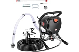 Uargd 750W Electric Airless Paint Sprayer, 3000PSI High-Performance Handheld Sprayer for Smooth and Precise Painting on Inter