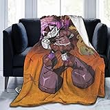 Murder Drones Throw Blanket Warm Cozy Plush Flannel