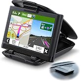 Dreyoo GPS Holder for Car, GPS Dash Mount, Non-Slip Dashboard Adhesive Pad | Compatible with Garmin Nuvi Drive Dezl Drivesmart, Tomtom, Magellan Roadmate, Rand McNally, Navman, Cell Phone, Satnav