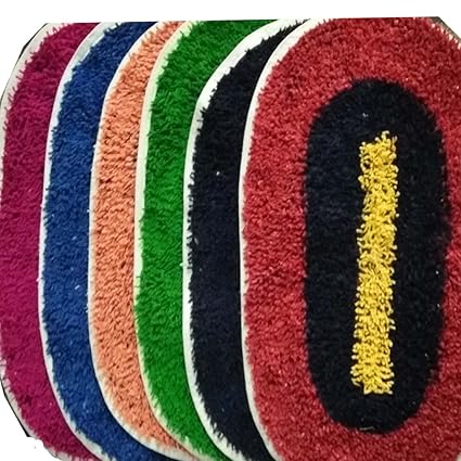 AV CreationsCotton Bathmat/Doormat Multi OVA.with Great Design Premium Quality- mat) Set of 6