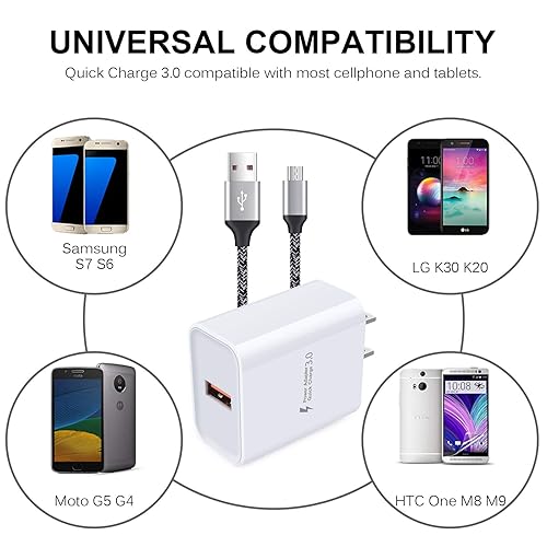 Android Fast Charging Plug Rapid Micro USB Charger Cable - Main Image