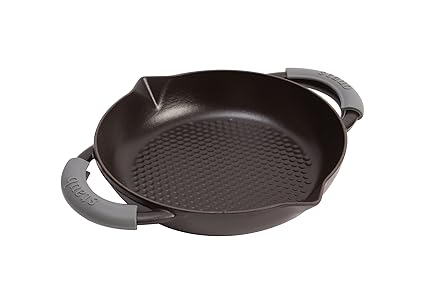 STAUB Hexagon Sartén de Hierro, Metal, Negro, 20 cm: Amazon ...