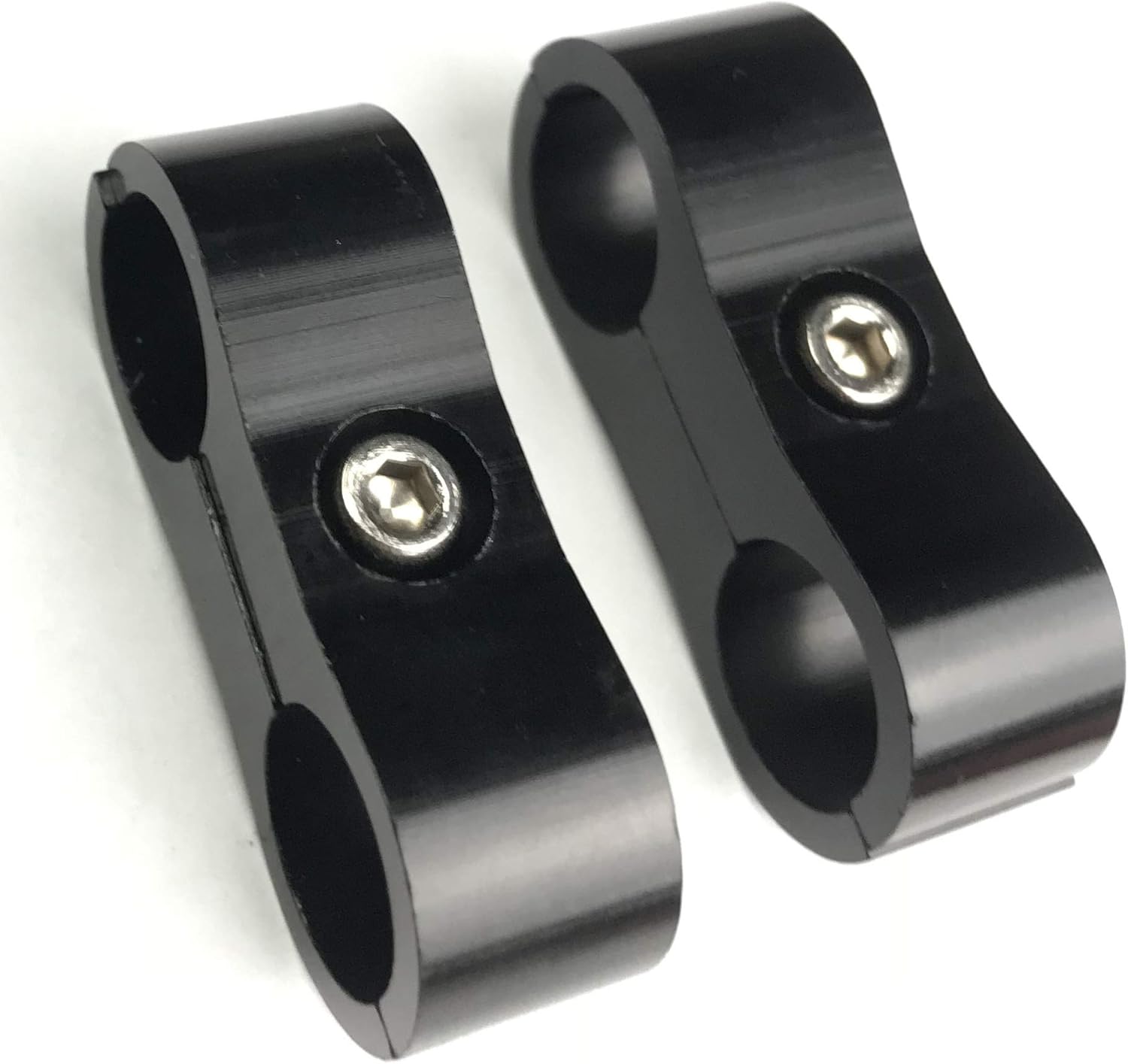 12AN Aluminum Hose Separators Pipe Clamp Fuel Line Clamping