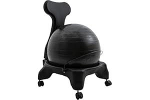 Champion Sports BCHX Sport Fit Pro Ball Chair, Grey