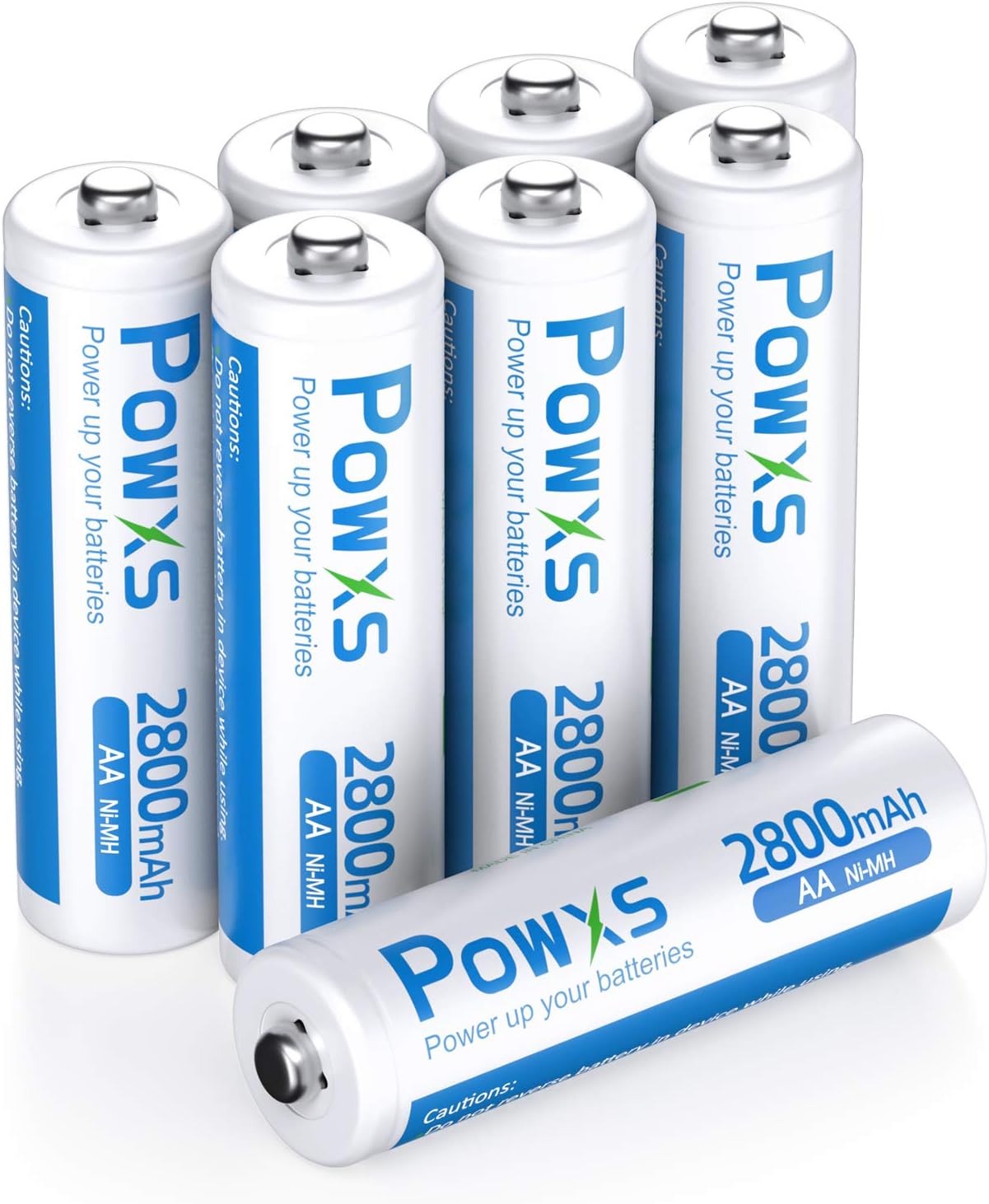 POWXS AA Rechargeable Batteries 2800mAh 1500 Recycle Amazon.co.uk