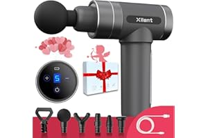 Xllent Mothers Day Gifts for Mom - Gifts for Mom,Massage Gun Deep Tissue Portable Super Quiet Electric Percussion Muscle Massager - Mothers Day,Mothers Day Gifts for Wife(Gray)
