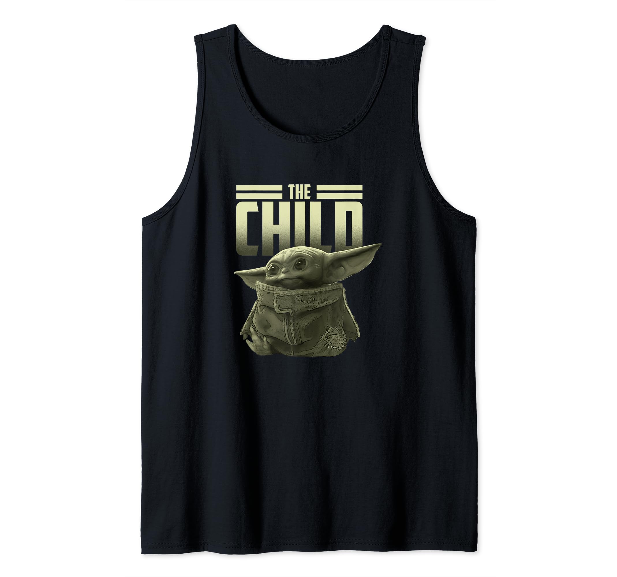 Star Wars The Mandalorian The Child Title Portrait Tank Top