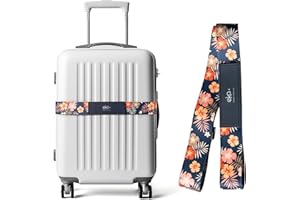 EKAX Luggage Straps for Suitcases,Adjustable Luggage Elastic Belt, Travel Essentials for Airport,Station, Vibrant Designs, Hula Girl