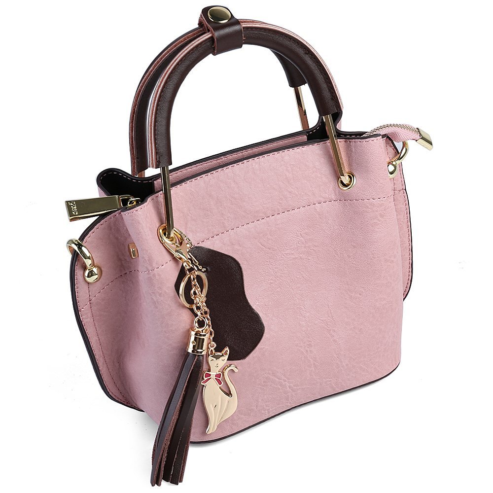 mini clova top handle leather purse women's satchel handbag