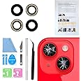 ASDAWN Back Rear Camera Lens Glass Replacement for iPhone 14 6.1 inch and 14 Plus 6.7 inch with Pre-Installed Adhesive, Back Lens Glass with Installation Manual + Repair Tool Set
