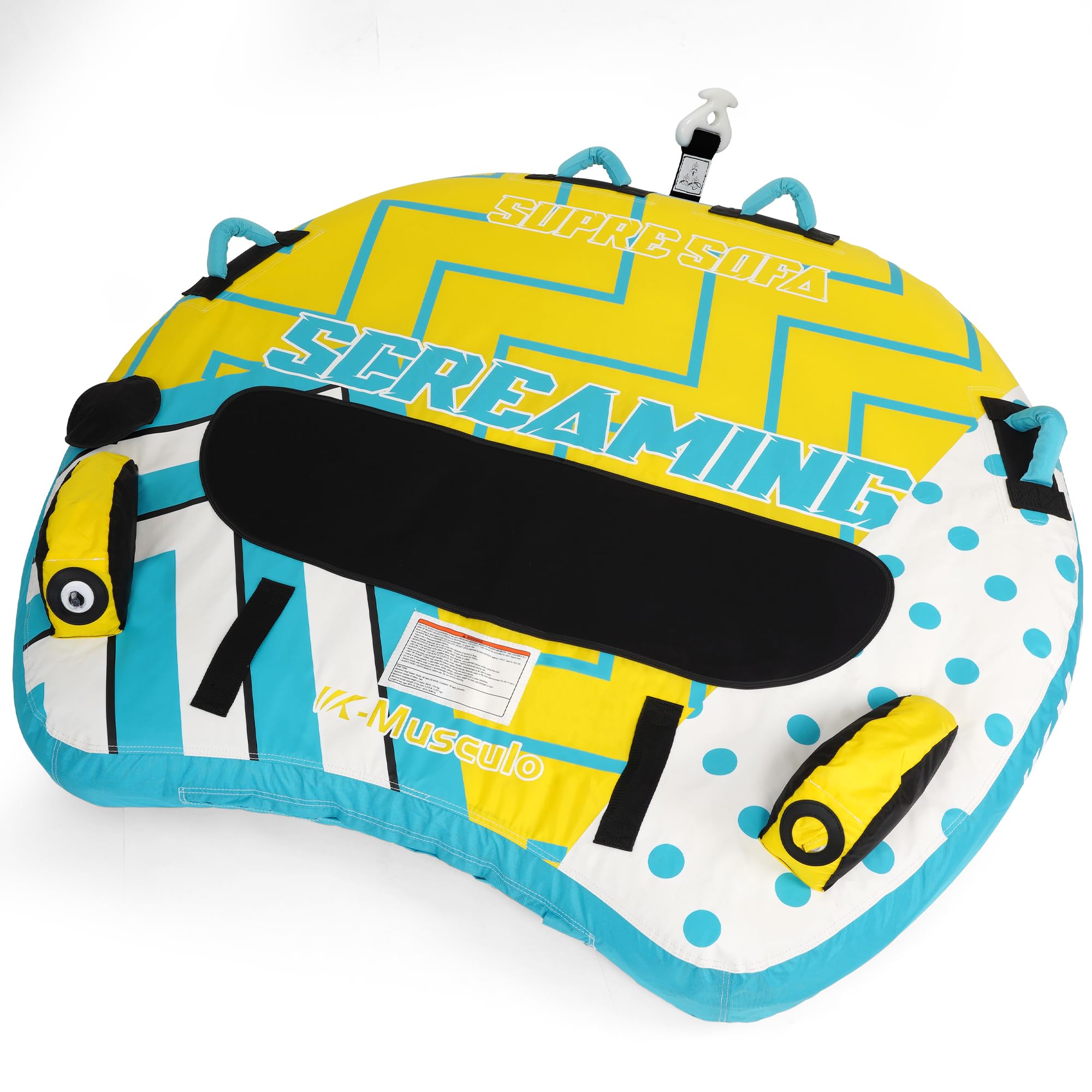 Photo 1 of ***STOCK PHOTO FOR REFERENCE ONLY***
K-Musculo Towable Tubes for Boating 2 Person, 840D Heavy Duty Boat Tubes and Towables, Inflatable Water Tubes for Boats to Pull with Fins, Drainage, Quick Connector(2025 Pro