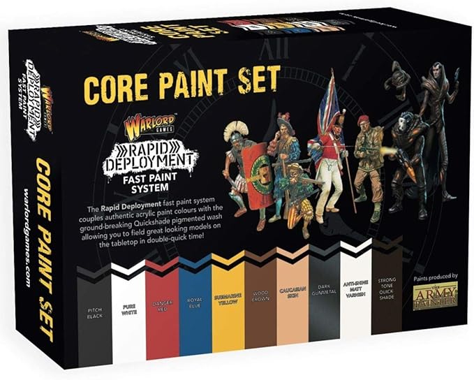Amazon Com Warlord Games Core Paint Set Rapid Deployment System 822610001 Toys Games