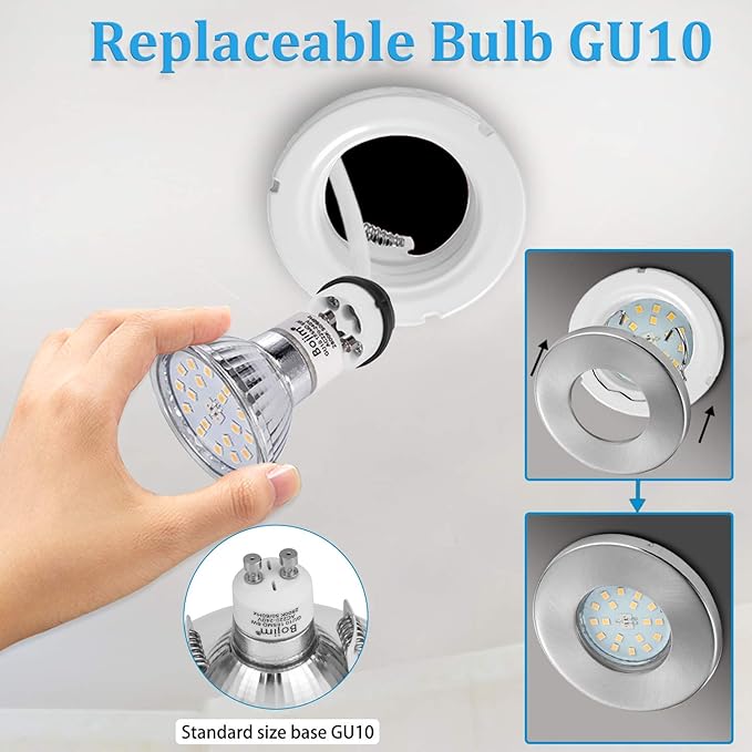 120 Abstrahlwinkel 230v Led Spot Feuchtraum 6x 600lm 6w Leuchtmittel Austauschbar Inkl 8x 2835 Smd Bojim Ip44 Einbaustrahler Bad Gu10 Ersetzt 54w Halogen Neutralweiss 4500k 82ra Sidra Hospital