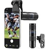 APEXEL Telephoto 5-10X Zoom Lens for iPhone &amp; Android, Optical Magnification, Universal Clip-On Phone Camera Lens, Aviation Aluminum Body for Travel, Sports &amp; Concert Photography