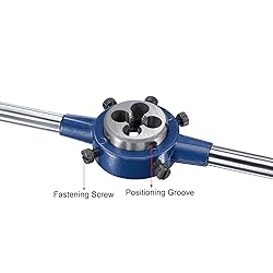uxcell 5/8-24 UNEF Tap and Die Set with 38mm Round