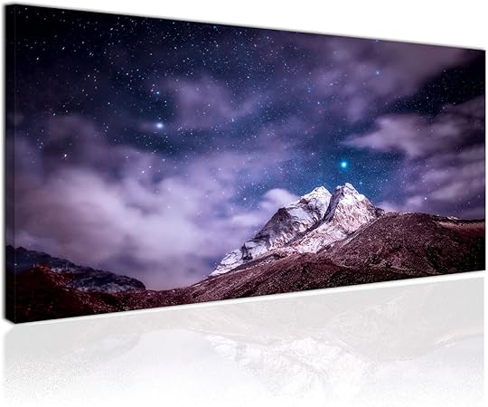 Tableau Xxl Impression Sur Toile 100x50cm Montagnes Sous