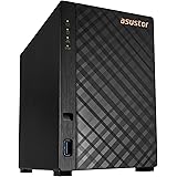 Asustor Drivestor 2 AS1102T - 2 Bay NAS, 1.4GHz Quad Core, Single 2.5GbE Port, 1GB RAM DDR4, Network Attached Storage, Person