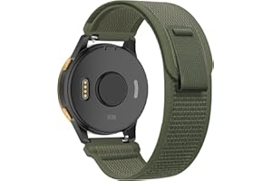 Koazon Trail Loop Nylon 18mm Watch Bands Compatible with Garmin Venu 2S/3S/Vivoactive 4S/Vivomove 3S,Soft Breathable Adjustable Sports Strap for Forerunner 265S/255S/255S Music Men Women
