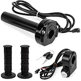 BEAROLNE Full Twist Throttle with Key Ignition for Ridstar Q20 Surron Throttle for Ridstar Waterproof Ebike Throttle Grip KIt for Electric Dirt Bike Scooter Mountain Bike (Black)