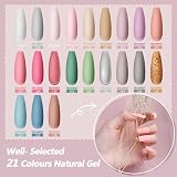 VANREESA Gel Nail Polish Set 24 PCS UV LED Kit with Base Top Coat 8ml view 3