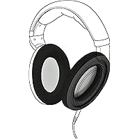 Earpadz Replacement for Sennheiser HD598, PC37x Gaming Headset Ear Pads, Soft Knit Headphone Cushions (Jerzee, Black, 1 Pair)