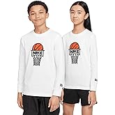Nike Sportswear Big Kids Long-Sleeve T-Shirt (White, FZ5196-100)