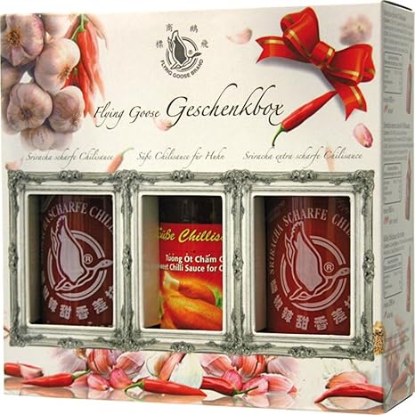 Flying Goose Sriracha Chillisaucen Geschenkbox, 1er Pack (1 x 1.205 l)