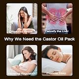 MOLHEM Castor Oil Pack Wrap Kit Reusable Adjustable Liver Detox view 5