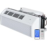 Cooper &amp; Hunter 15,000 BTU PTAC with Heating &amp; Wireless Smart Kit | 1.25 Ton, Heat Pump, R32 Refrigerant, 3.5kW Electric Heater, Remote, Power Cord, Packaged Terminal AC