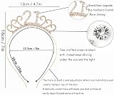 MIOSJI 21st Birthday Sash Crown Crystal Tiara Gold Girl Party Gift Accessory view 2