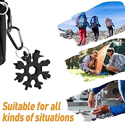Hinshark Gifts for Men, 18-in-1 Snowflake