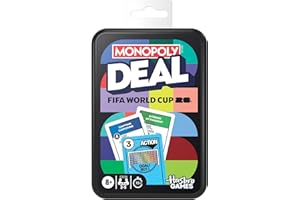 Monopoly Deal FIFA World Cup 2026 Edition Game | Officially Licensed FIFA World Cup Soccer Card Game for Kids | Ages 8+ | 2 t