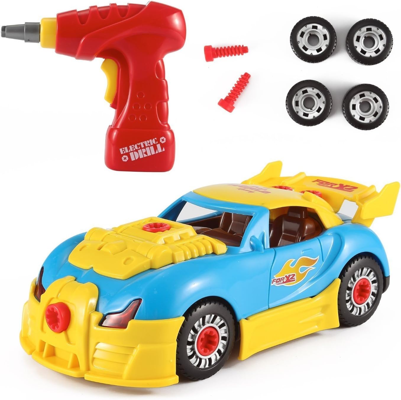 FMT World Racing Car TakeAPart Toy for Kids with 30 Take