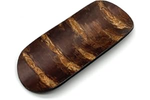 野口熊太郎茶園 Japanese Traditional Wooden Tea Scoop for Green Tea Loose Leaf "Chasaji", Traditional Craft "Kabazaiku", Wild Cherry Skin, Made in Japan (Plain)