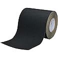 S&X Anti Slip Tape 6 Inch x 60 FT Roll, Ultimate Non-Slip Skid Grip Tape for Outdoor Stair Treads, Wooden Steps & Exterior Grips, Black, Grit 60, Waterproof, Extra-Durable, Long-Lasting Tread Strips