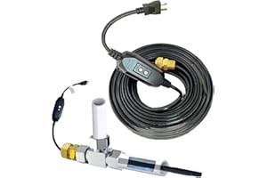 MAXKOSKO CSA Certified in Line Heating Cable Prevents Water Supply from Freezing, Safe for Drinking Water Pipe, 120 V 10 Ft